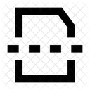 Cut Paper Document New Icône