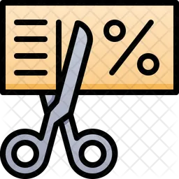 Cut Sale Coupon  Icon