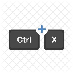 Cut shortcut keyboard  Icon