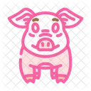 Cute Piglet Pig Icon