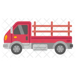 Cute Adorable Pick Up Truck  Icon