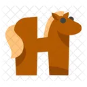 Cute Alphabet H Animal  Icon