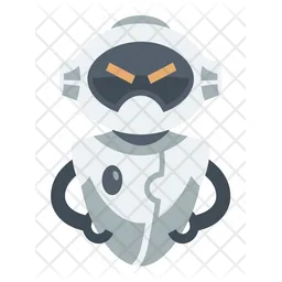 Cute Angry Robot  Icon