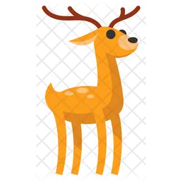 Cute Animal Deer  Icon