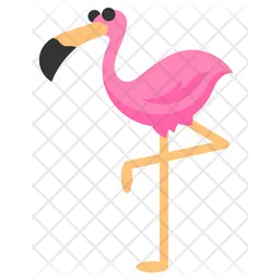 Cute Animal Flamingo  Icon