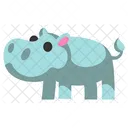 Cute Animal Hippopotamus  Icon
