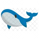Cute Animal Whale  Icon