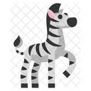 Cute Animal Zebra  Icon
