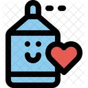 Cute Antiseptic Sanitizer love  Icon