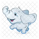Cute Baby Elephant  Icon