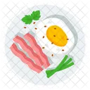 Cute Bacon and Egg  Icon