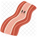Cute bacon character  Icon