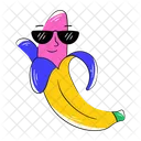 Cute Banana Cool Banana Banana Fruit Symbol