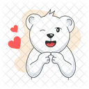 Cute Bear Love Bear Love Teddy Icon