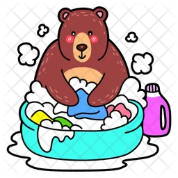 かわいいクマのアクティビティ  アイコン