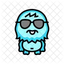 Glasses Cute Monster Icon