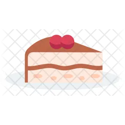 Cute Birthday Party Cake  Icon