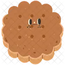 Cute biscuit character  Icon