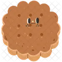 Cute biscuit character  Icon