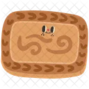 Cute biscuit character  Icon