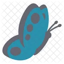 Cute Blue Butterfly  Side  Icon