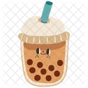 Cute boba tea character  Icon