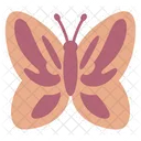 Cute Brown Butterfly  Front  Icon