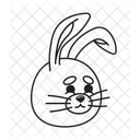 Bunny Character Rabbit Bunny Relieved Smile Icône