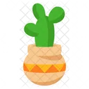 Cute Cactus with Rounded Pot  Icon