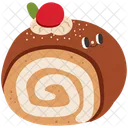 Cake Roll Cake Swiss Roll Icon