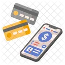 Cute Card and Mobile Banking  Icon