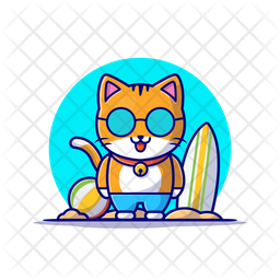 Cute Cats Flat Icon Kit Stock Illustration - Download Image Now