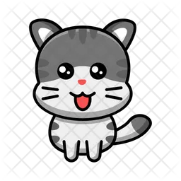 Cute Cat Cartoon  Icon