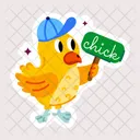 Cute Chick Baby Chicken Poultry Bird Icon