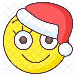 Cute Christmas Emoji Icon