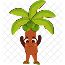 Coconut Tree Character Icon