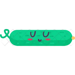 Cute Cucumber Emoji Icon