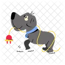 Cute Puppy Dog Holding Puppy Holding Icon