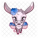 Cute Donkey  Icon