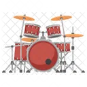 Band Instrument Drum Stick Icon