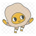 Cute Egg Egg Emoji Icon