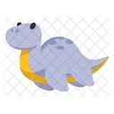 Dino Sticker Cute Elasmosaurus Icon