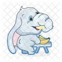 Cute Elephant  Icon