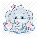 Cute Elephant  Icon