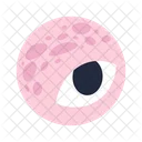 Cute eyeball planet with dinosaur spots  Symbol