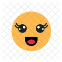 Cute Face Emoji Emoticons Icon