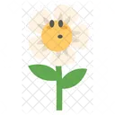 Cute Flower Character  Icon