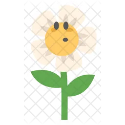 Cute Flower Character  Icon