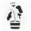 Flowerpot Plant Flower Cute Icon