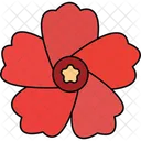 Cute Flower Spa Emblem  Icon